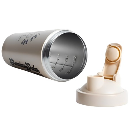 Shaker Mezclador de Acero Inoxidable Flaming Flako 740ML (Quamtrax)