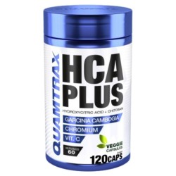 HCA Plus (Reductor del apetito y bloqueador de grasas) 120CAPS (Quamtrax)