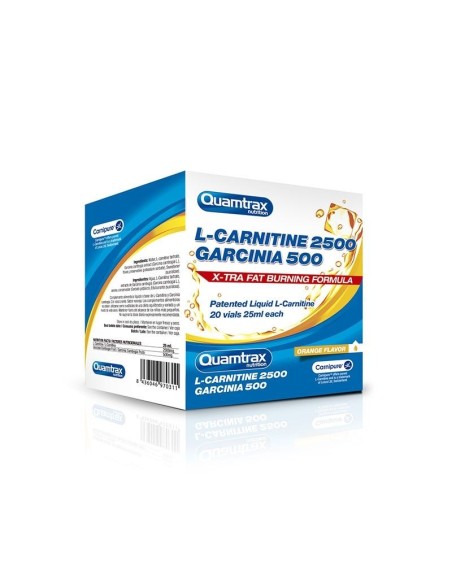 L-CARNITINE 2500 + GARCINIA 500  20 VIALES - (Quamtrax)