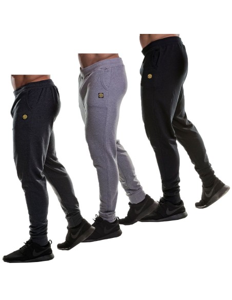 FITTED JOGGER PANT - PANTALÓN DE DEPORTE LARGO HOMBRE COLOR NEGRO (GOLD´S GYMD - (Gold's Gym)