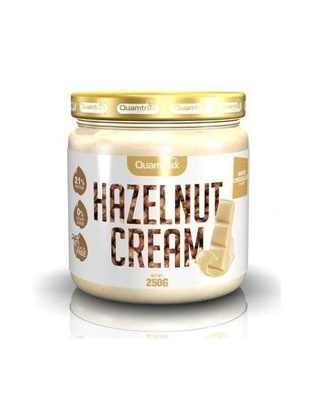 HAZELNUT CREAM WHITE CHOCOLATE 250G - (Quamtrax)