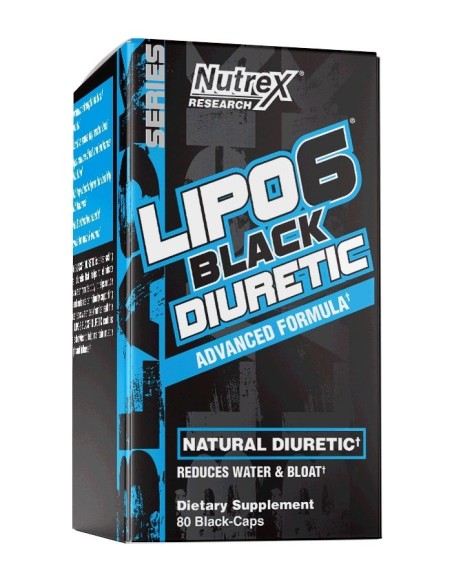 LIPO 6 BLACK DIURETIC 80 CAPS - (Nutrex)