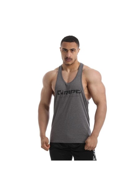 CAMISETA DE TIRANTES GRIS OSCURO/NEGRO - (Ript)