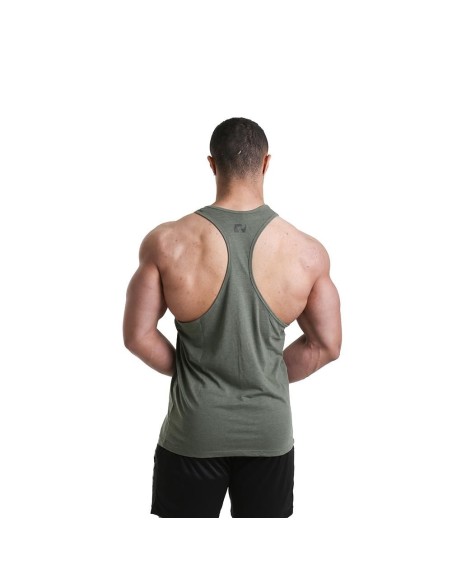 CAMISETA DE TIRANTES VERDE MILITAR/NEGRO - (Ript)