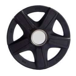 DISCO OLIMPICO PREMIUM CON CASQUILLO DE ACERO 10 KG. - (Fitness Deluxe)