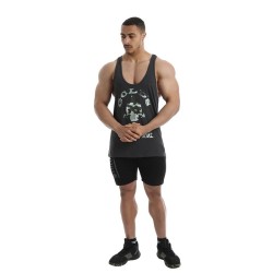 STRINGER  CAMO JOE - CAMISETA DE TIRANTES CHARCOAL MARL (GOLD´S GYM) - (Gold's Gym) 2
