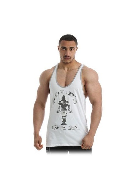 STRINGER  CAMO JOE - CAMISETA DE TIRANTES BLANCA (GOLD´S GYM) - (Gold's Gym)
