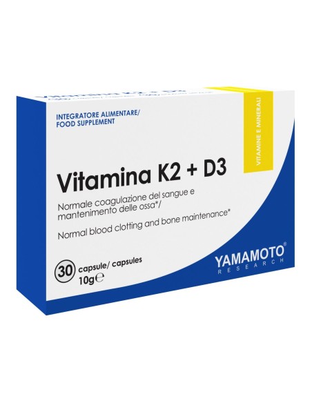 VITAMINA K2 + D3 30CAPS  (Yamamoto Nutrition)