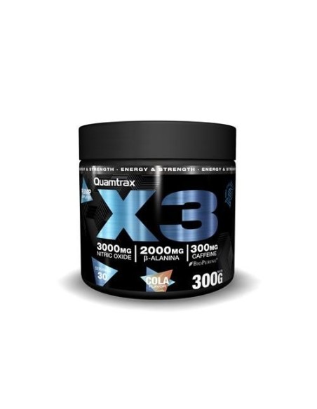 X3 PREWORKOUT 300 G BLACK SERIES - (Quamtrax)