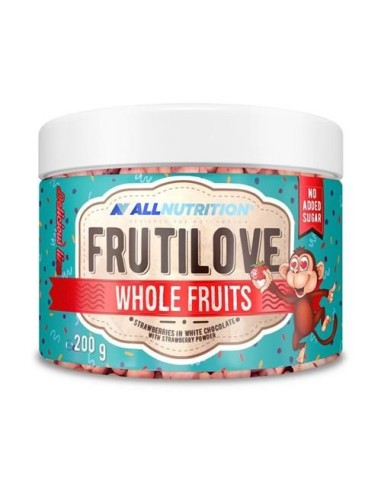 FRUTILOVE WHOLE FRUITS FRESAS CON CHOCOLATE BLANCO 200G (ALLNUTRITION)
