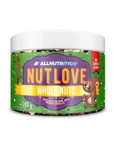 NUTLOVE WHOLENUTS HAZELNUTS IN DARK, MILK AND WHITE CHOCOLATE 300G