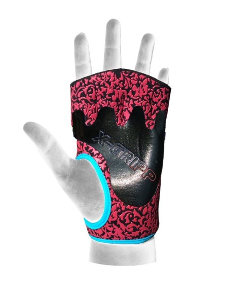 GUANTE PARA ENTRENAMIENTO MUJER NEGRO/ROSA/TURQUESA (CHIBA)