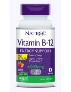 Vitamina B12 Disolución Rápida 5000MCG 100Tablets (Natrol)