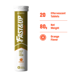 Calcium & Vitamin D Orange 20Comp. Efervescentes (Fast &Up)