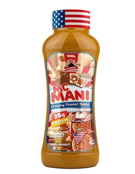 Mc Mani Soft (Crema de Cacahuete suave) 1KG (Max Protein)