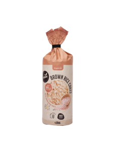 Brown Rice Cakes With Himalayan Salt 120GX12 (Quamtrax)