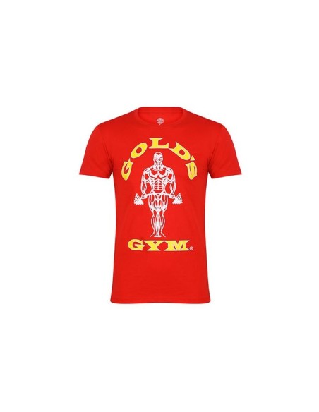Camiseta Muscle Joe Hombre Roja (Gold´s Gym)