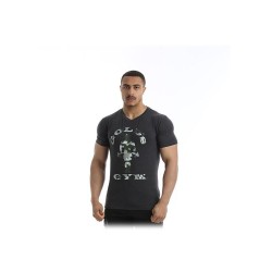 Camiseta Slim Fit Stretch Charcoal (Gold´s Gym)