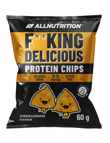 F**King Delicious Protein Chips Queso & Cebolla 60G (All Nutrition)