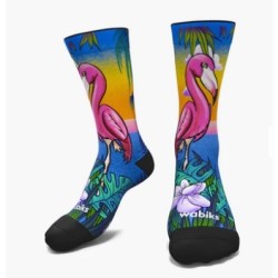 Calcetines Deportivos Flamingos  (Wabiks)