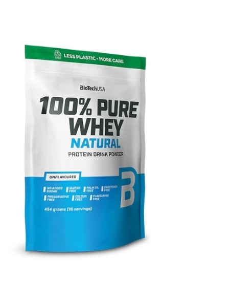 100% Pure Whey Natural 454G (BioTechUSA)