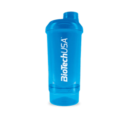 Shaker Mezclador Wave+ Compact 500m + 150ml 2 Compartimentos (BioTechUSA)