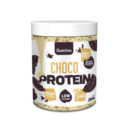 Choco Protein White Choco & Black Cookie 250G  (Quamtrax)