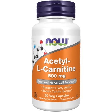 Acetyl L-Carnitine 500MG 50VEG. CAPS (NowFoods)