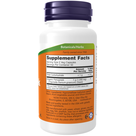 Fenogreco 500MG 100VEGS. CAPS (NewFoods)