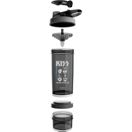 Shaker Mezclador 2 Compartimentos Kiss 750ML+100ML (SmartShake)