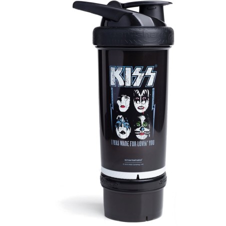 Shaker Mezclador 2 Compartimentos Kiss 750ML+100ML (SmartShake)